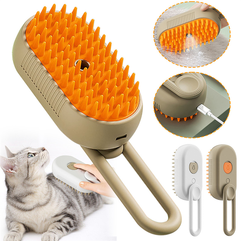 3 In 1 Electric Spray Pets Hair Brushes For Massage Pet Grooming Comb Hair Removal